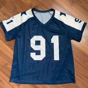 Blue and White Sports Jersey